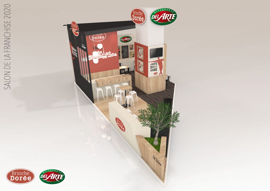 Stand sur-mesure GROUPE LEDUFF sur le salon DE LA FRANCHISE