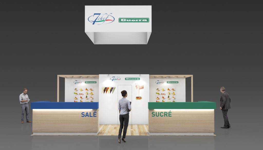 Stand sur-mesure GUERRA sur le salon SANDWICH & SNACK SHOW