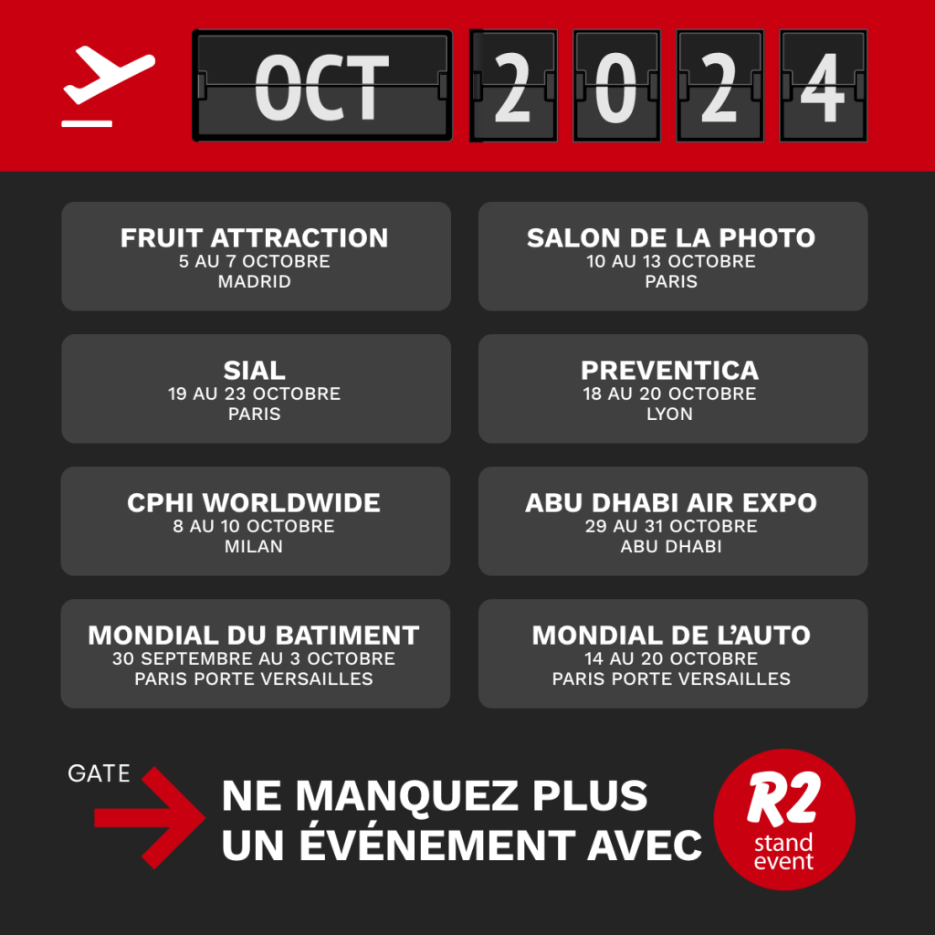 R2 STAND ET EVENT SALON OCTOBRE